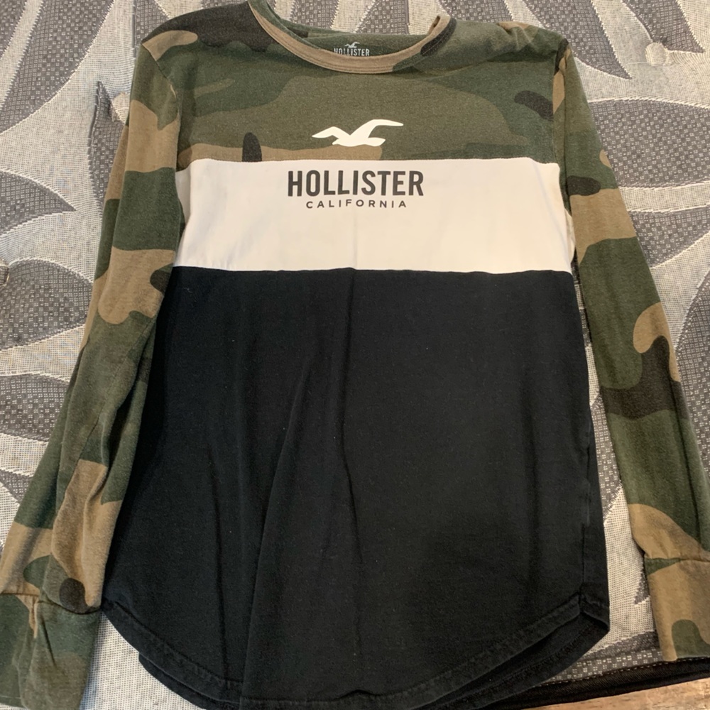 Camo Hollister Long Sleeve Shirt
